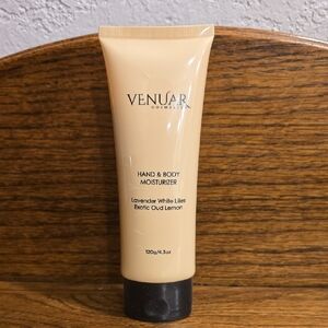Venuar Cosmetics Hand & Body Moisturizer Lavendar White Lillies Exotic Oud Lemon